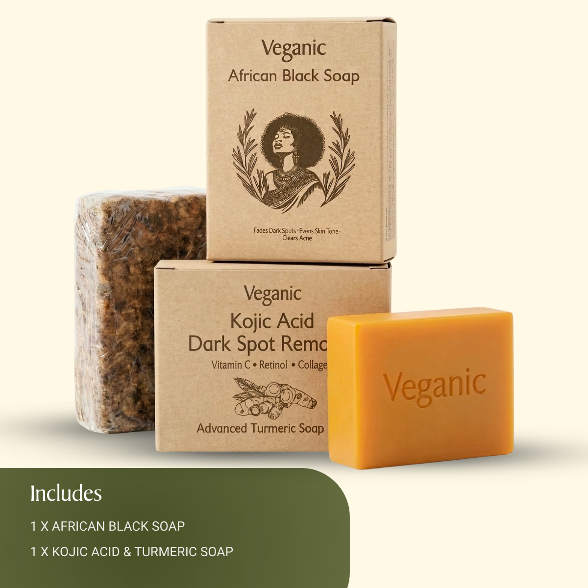 African Black Soap & Kojic Acid Dark Spot Removal Duo