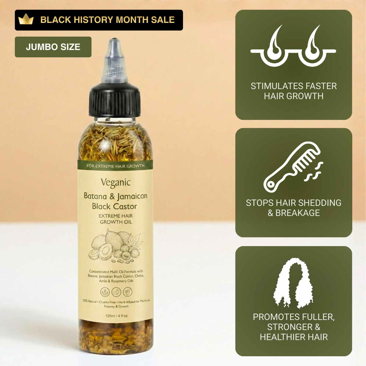 Batana & Jamaican Black Castor Extreme Hair Growth Oil