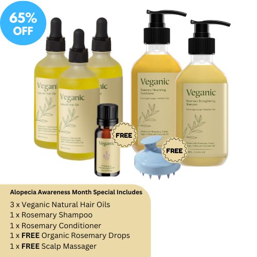 Alopecia Awareness Month Sale - Veganic Natural Hair Growth Oil