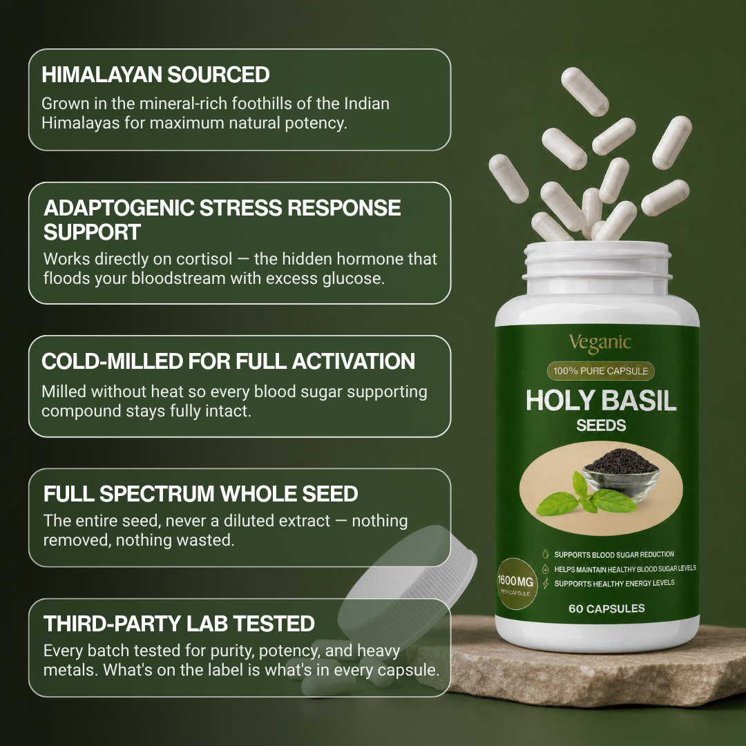 Veganic Holy Basil Seed Capsules