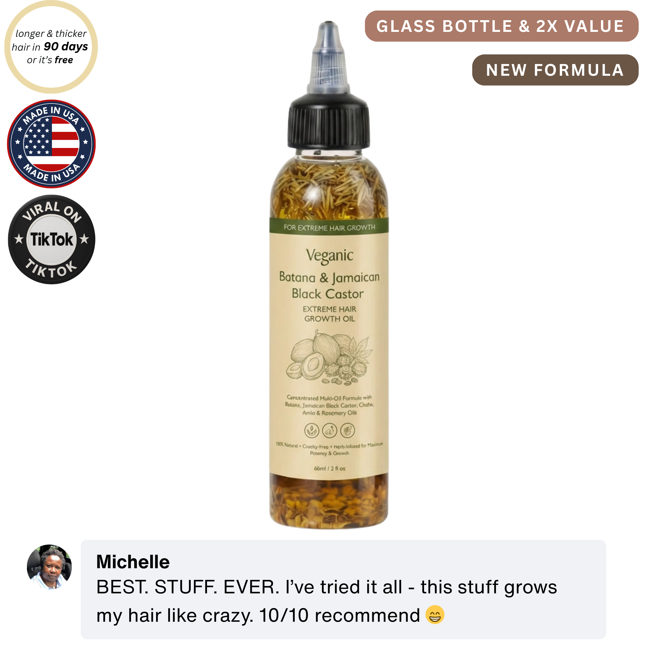 Batana & Jamaican Black Castor Extreme Growth Oil