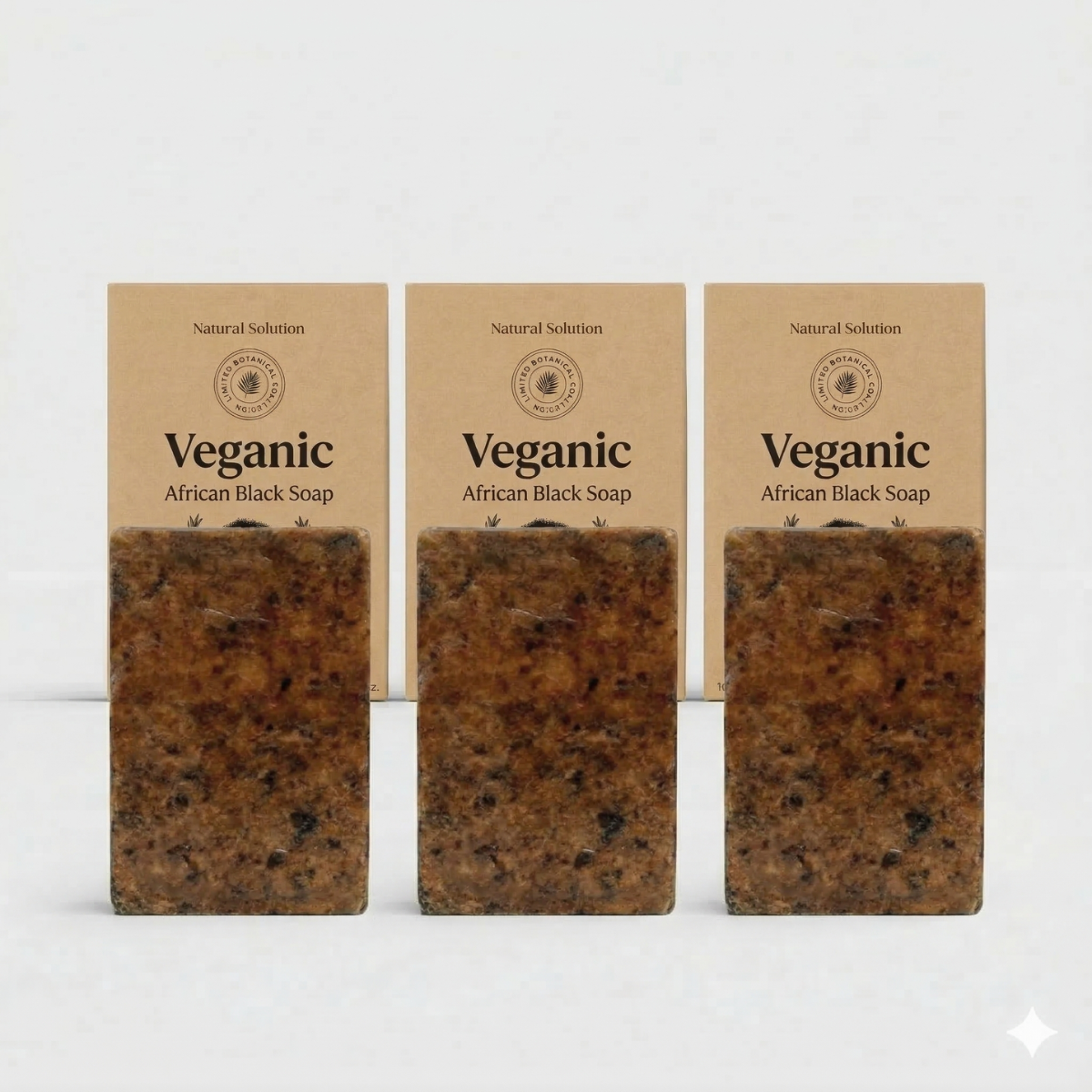 African Black Soap – 3 Bars