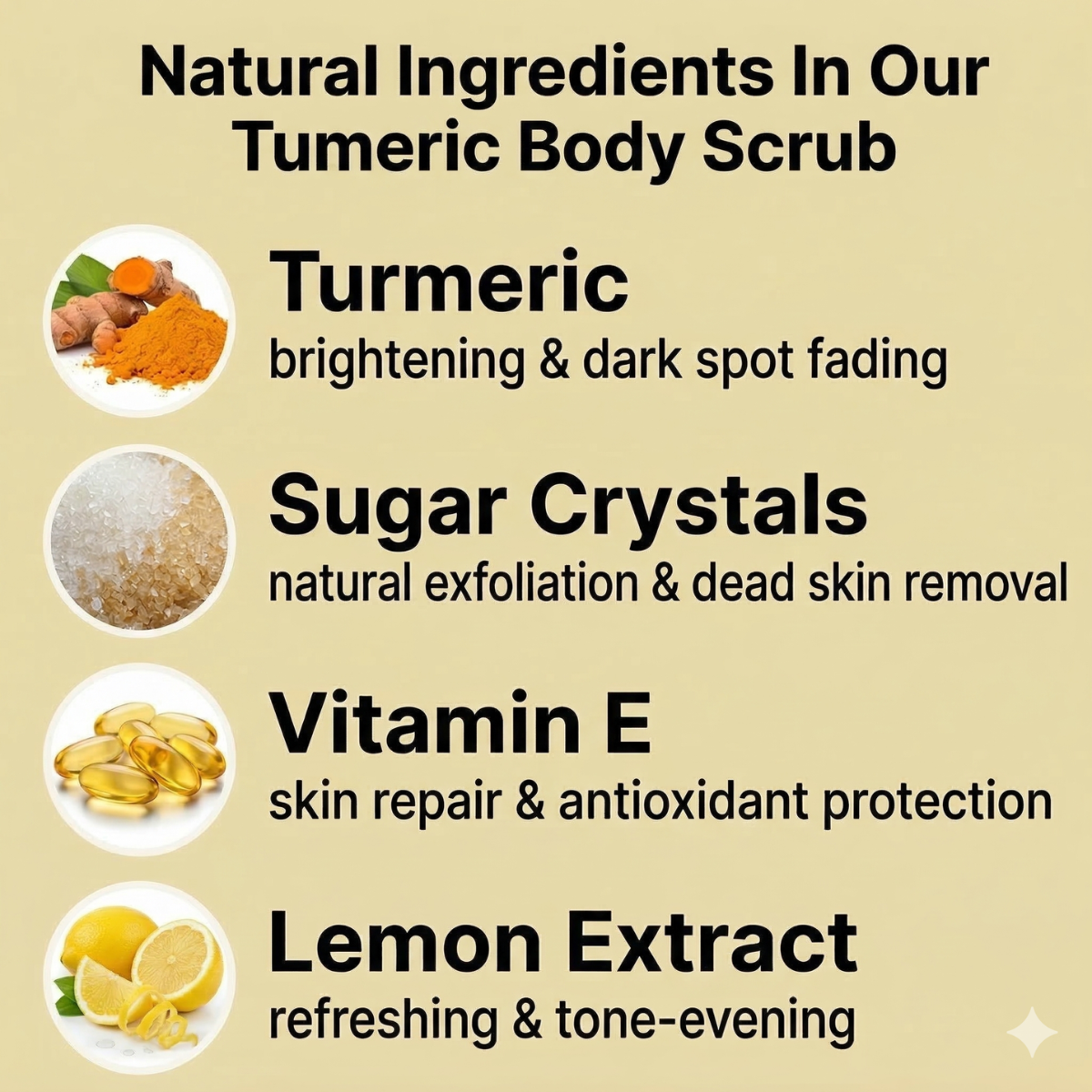 Turmeric Body Scrub – 3 Bottles