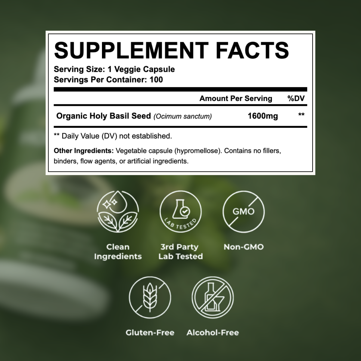 Holy Basil Seed Capsules