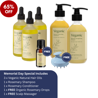 Memorial Day Sale - Veganic Natural Hair Growth Oil
