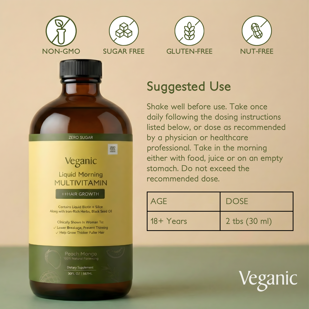 VEGANIC Liquid Morning MULTIVITAMIN
