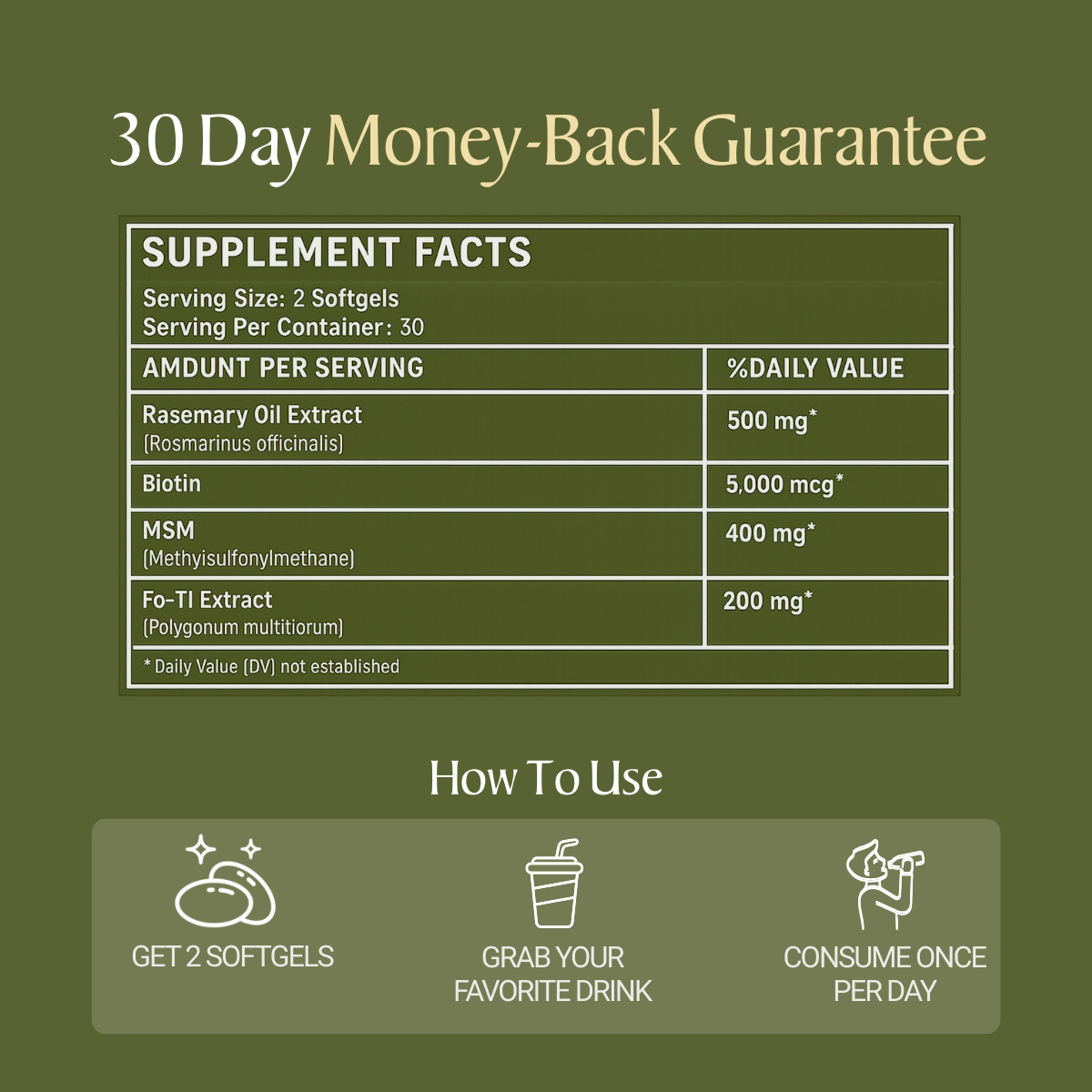 Veganic® Rosemary Oil Softgels