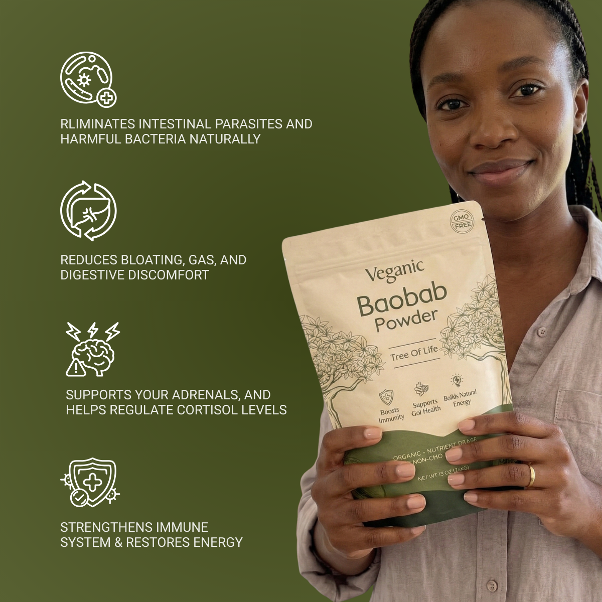 Veganic Baobab Powder