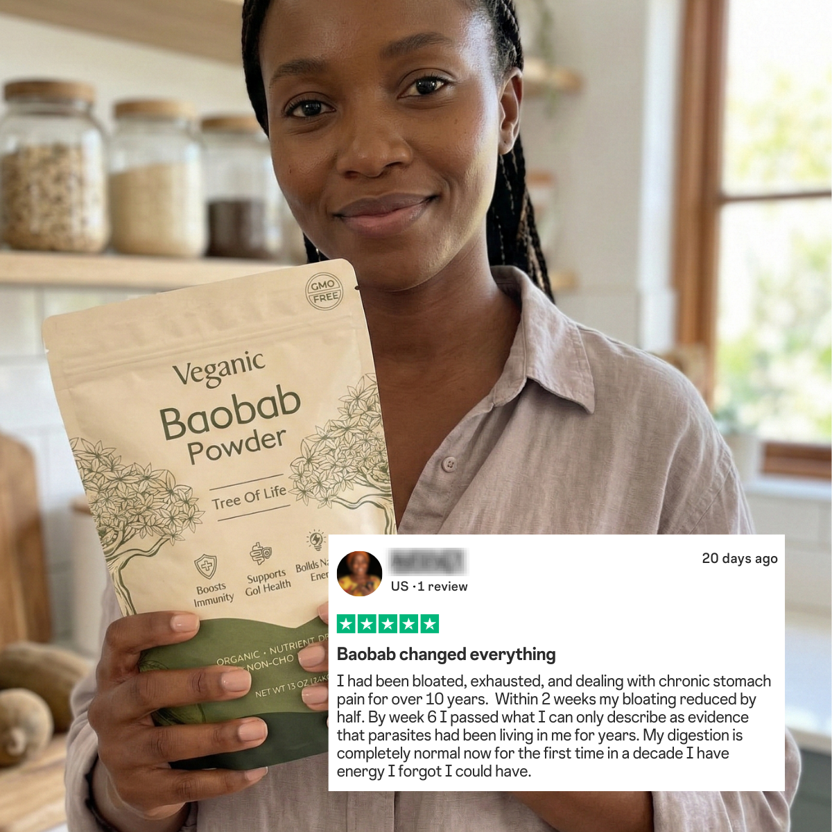 Veganic Baobab Powder