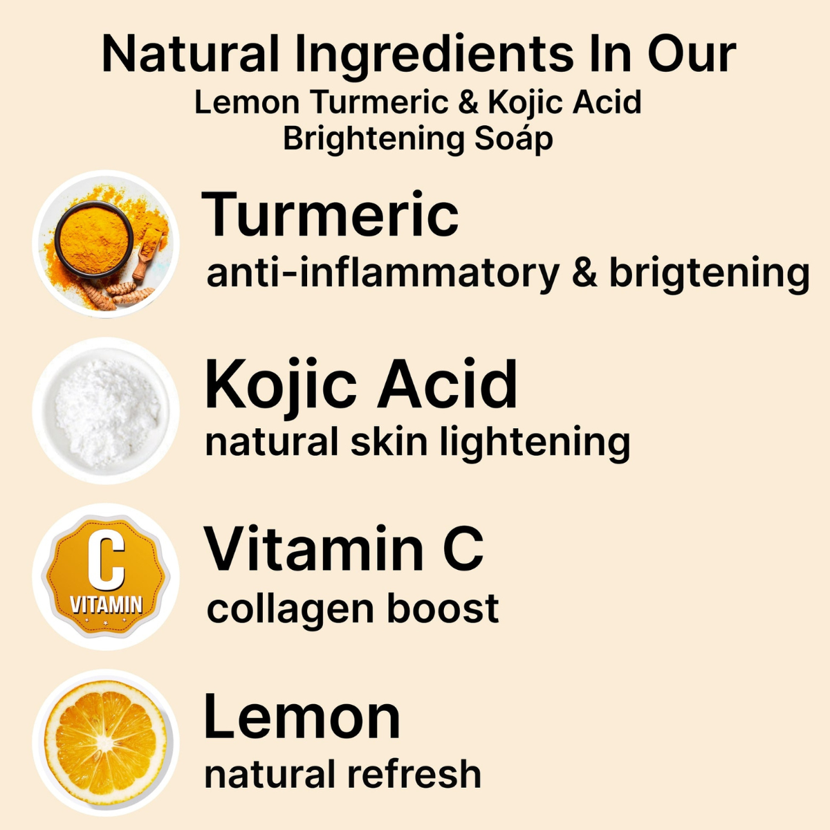 Lemon Honey Turmeric Kojic Soap