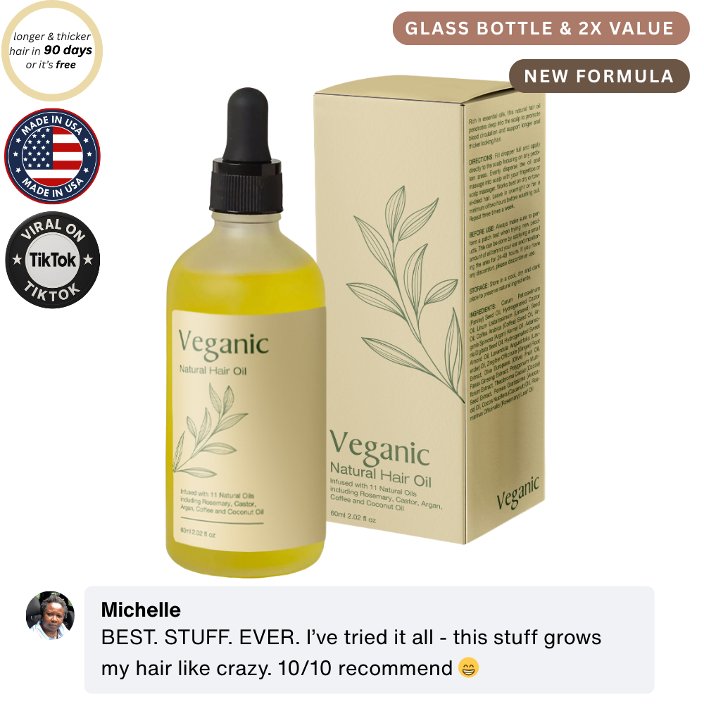 New Year Sale - Veganic Natural Hair Growth Oil