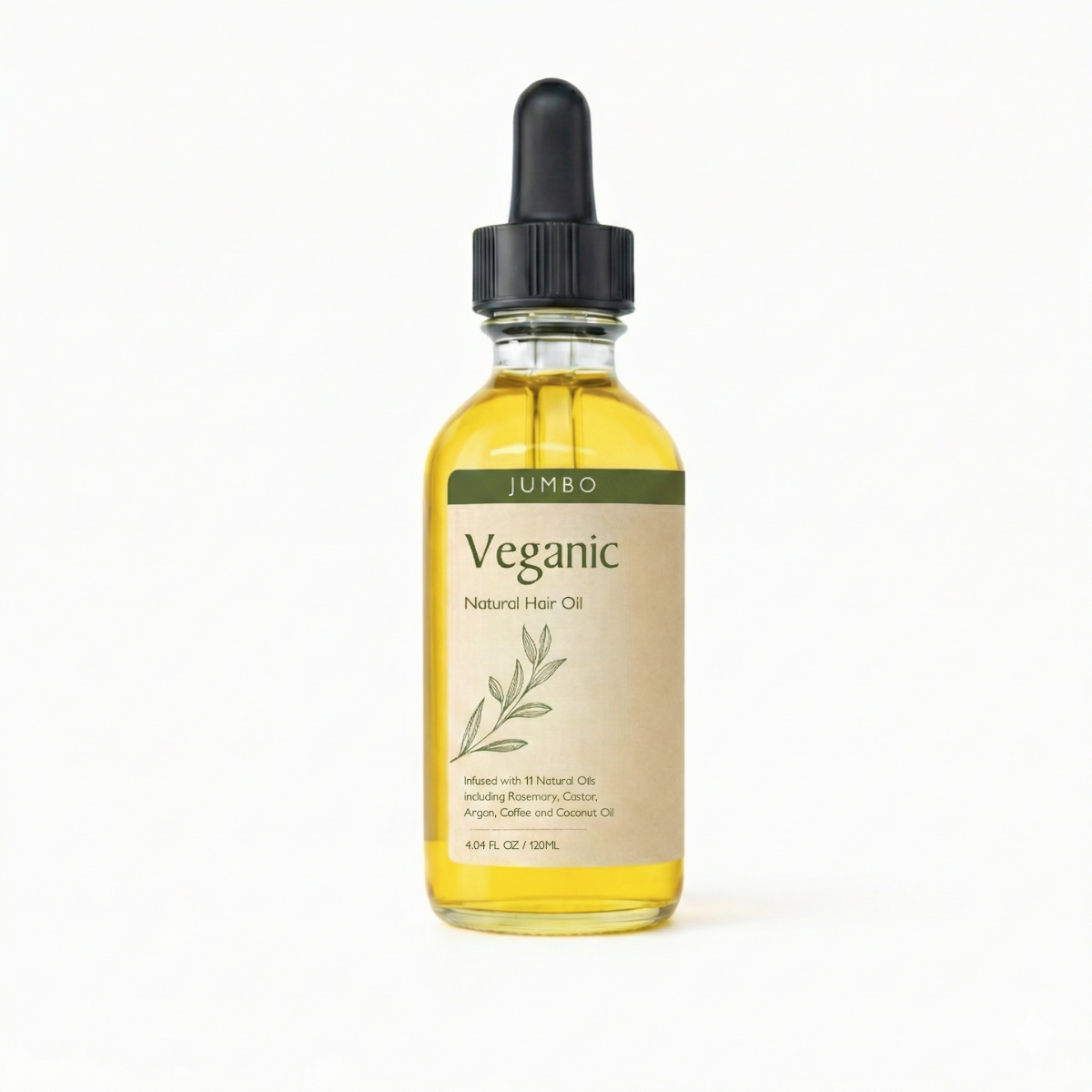 Veganic Natural Hair Growth Oil - Jumbo (120ml)