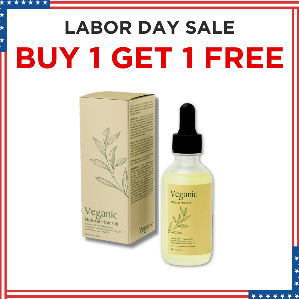 Labor Day Sale - Veganic Natural Hair Growth Oil