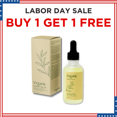 Labor Day Sale - Veganic Natural Hair Growth Oil