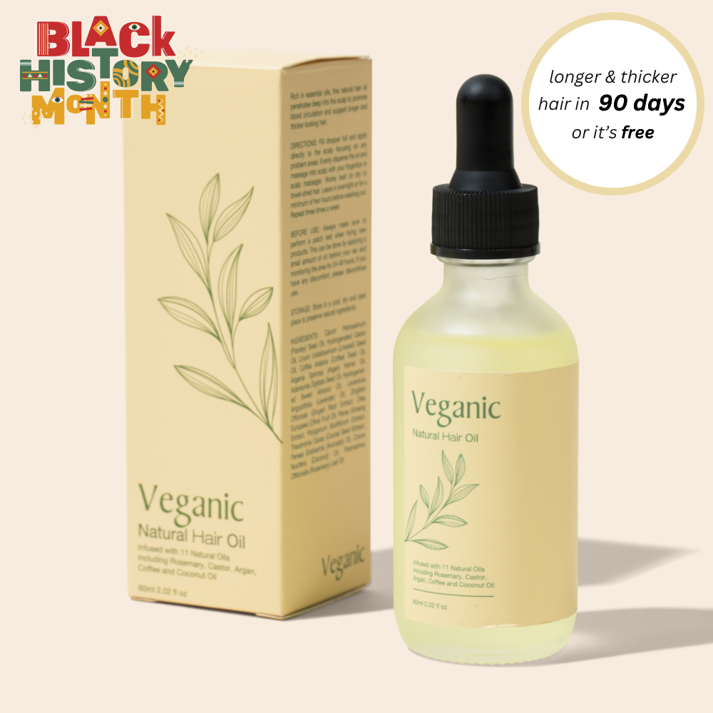 Black History Month Sale - Veganic Natural Hair Growth Oil