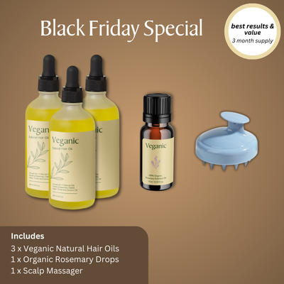 Black Friday Sale - Veganic Natural Hair Growth Oil