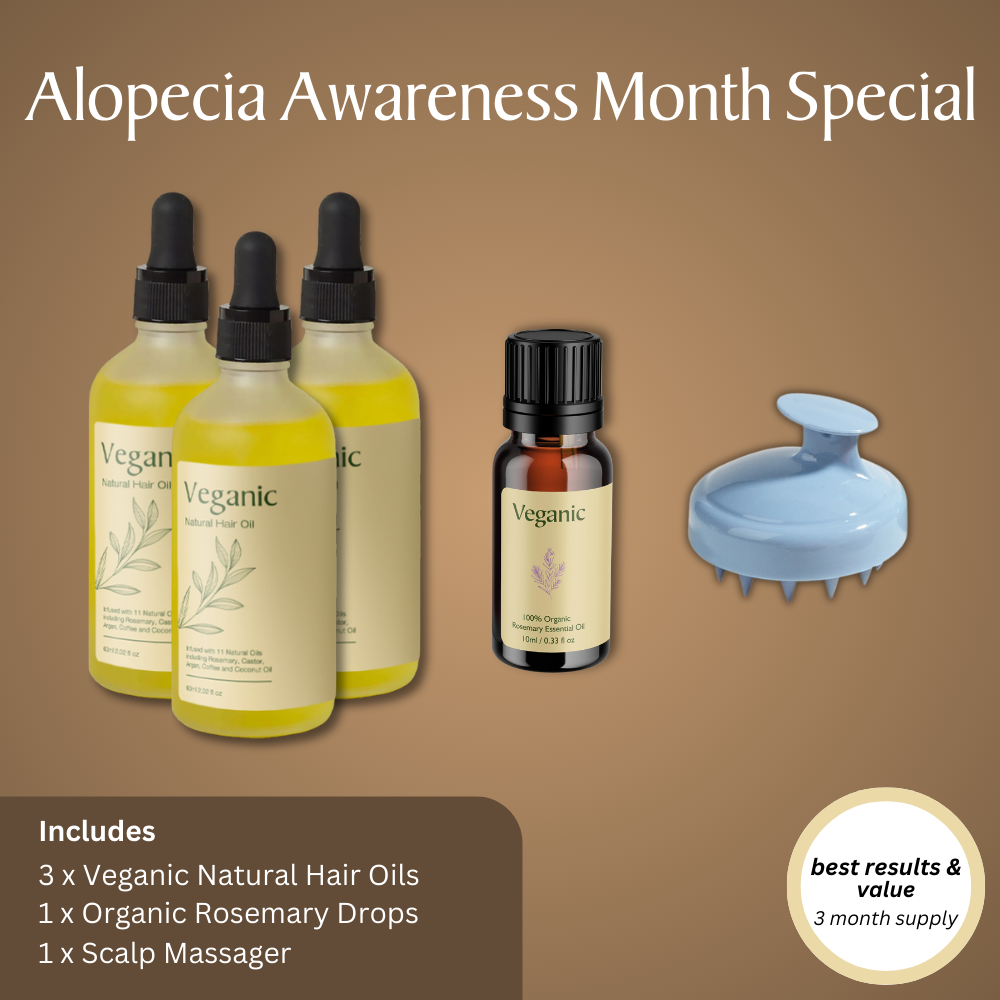 Alopecia Awareness Month Flash Sale - Veganic Natural Hair Growth Oil